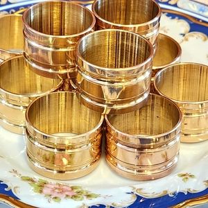 Vintage Brass Napkin rings